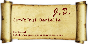 Jurányi Daniella névjegykártya